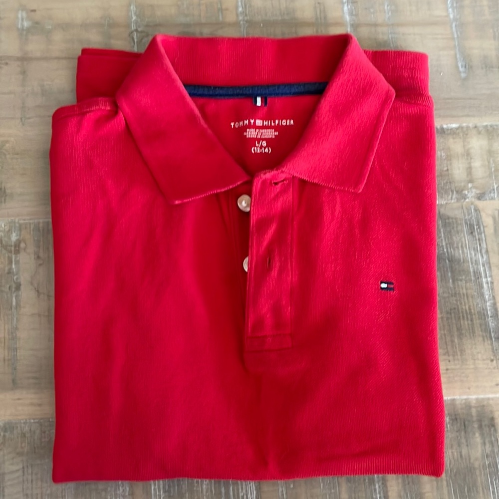Kids- Short Sleeved Tommy Hilfiger Polo Shirt